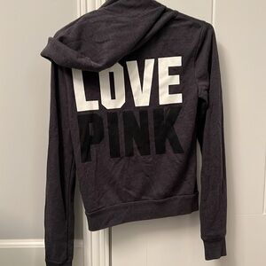 SUPER SOFT THIN PINK ZIP HOODIE